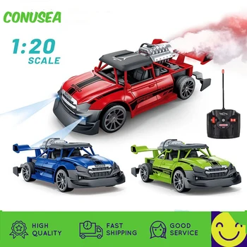 1: 20, Радиоуправляемый гоночный автомобиль 2,4 G, автомобиль с дистанционным управлением, грузовик с легким дымовым распылением, Электрический автомобиль, модель машины на радиоуправлении, игрушки для мальчика