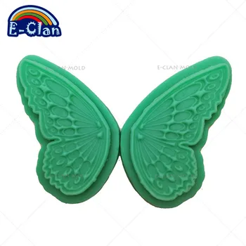 1 пара листовых Пресс-форм для сахарного ремесла инструменты крылья бабочки силиконовая форма для торта форма для украшения торта формы из полимерной глины T0005HD23