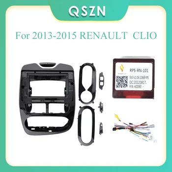 10 Дюймов 2 Din Автомобильный радиоприемник с фризовой панелью Рамка CD DVD приборная панель аудио Интерьер Для 2013-2015 RENAULT CLIO