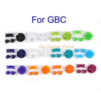 100 комплектов для кнопок GBC, пластиковых красочных кнопок включения-выключения, клавиатур Для цветных кнопок Gameboy