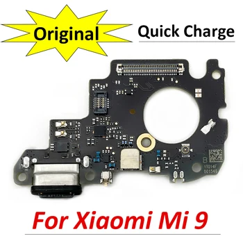 100% Оригинальный Новый USB-порт для зарядки, плата зарядного устройства, гибкий кабель для Xiaomi Mi 9 Mi9, док-станция с микрофоном