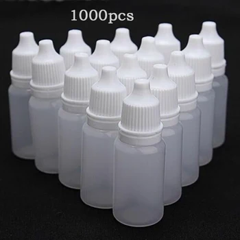1000ШТ 10 мл /15 мл/ 20 мл пустых пластиковых бутылок-капельниц для жидкости для глаз, Капельницы для жидкости многоразового использования