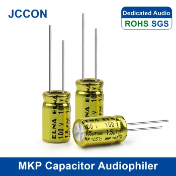 10шт MKP Конденсатор Audiophiler Kondensotor HIFI Fever Безэлектродный Аудио Металлическая Пленка Частота Соединения 100V 1,5 мкФ 2,2 мкФ 3,3 МКФ