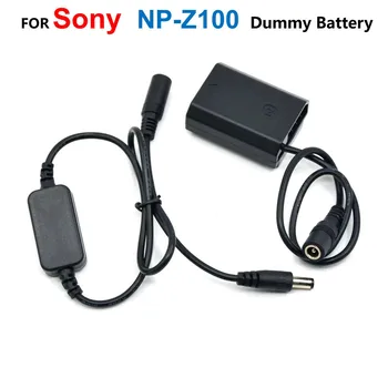 12 В-24 В Понижающий кабель + соединитель постоянного тока FZ100 NP-FZ100, поддельный аккумулятор для Sony Alpha A9 A7RM3 A7RIII A7 III A7M3 ILCE-9 A7M4 (A7IV)