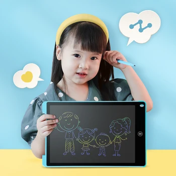 12-дюймовый ЖК-дисплей Smart Writing Детская доска для рисования Экран планшета Цифровые графические планшеты Электронный блокнот для рукописного ввода с ручкой