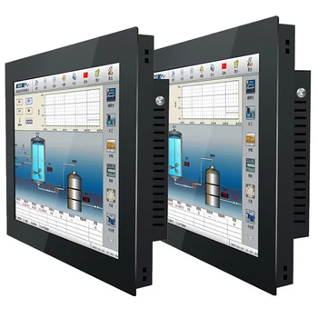 17-дюймовый Встраиваемый промышленный Компьютер, Мини-планшетный ПК, Универсальная панель с Резистивным сенсорным экраном для Win10 Pro/Linux 1280 *1024