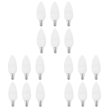 18 шт. Светодиодные лампы, Подсвечники 2700K AC220-240V, E14 470LM 3 Вт, холодный белый