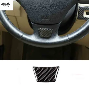 1ШТ Эпоксидный клей из настоящего углеродного волокна, декоративная крышка рулевого колеса для 2005-2012 BMW E90 E92 автомобильные аксессуары