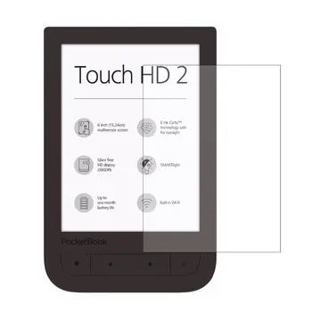 2 * Прозрачная ЖК-ПЭТ-пленка Против Царапин / Чувствительный к Прикосновению Защитный Чехол для экрана PocketBook 631 Touch HD 2 6 дюймов