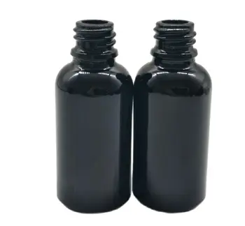 20 мл черная пустая стеклянная бутылка лосьон эмульсия эссенция масло жидкая сыворотка комплексное восстановление уход за кожей косметическая упаковка