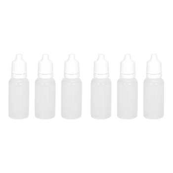 200 штук, 15 мл, Пустые Пластиковые Бутылки-Капельницы для жидкости для глаз, Бутылки для многоразового использования