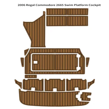2006 Новая Плавательная Платформа Commodore 2665, Накладка Для кокпита, Лодочный Пол Из вспененного Тикового дерева EVA