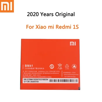 2020 года 100% Оригинальная батарея Xiaomi BM41 Для Xiaomi Mi Redmi 1S Сменные батареи мобильного телефона 2050 МГц