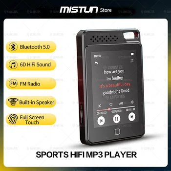 2022 Высококачественный Музыкальный MP3-плеер Hi-Fi Bluetooth 5,0 с Сенсорным экраном, Многофункциональный MP4-Видеоплеер, Портативный FM/Электронная книга/Шагомер