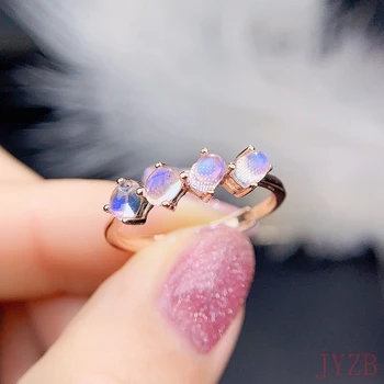 2022 Новое кольцо с Лунным камнем, рядное кольцо, уникальный стиль, прекрасный модный цвет, свадебные украшения, обручальное кольцо
