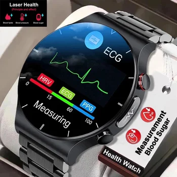 2023 Xiaomi NFC Bluetooth Вызов Смарт-Часы Лечение Три Высоких Смарт-Часа Мужчины ЭКГ PPG Частота сердечных Сокращений Уровень сахара В Крови Трекер Здоровья