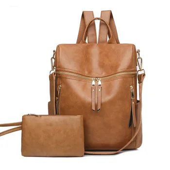 2023 женская модная новая сумка через плечо из искусственной кожи/рюкзак, школьные сумки