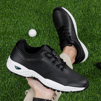 2023 Новая обувь для гольфа Мужская Уличная Легкая Обувь для Гольфа Для Игроков в Гольф Классический Белый Черный Комфорт Размер тренировочной Обуви 40-46
