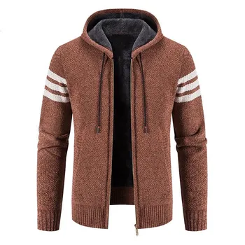 2023, Осень и зима, новое мужское модное теплое пальто большого размера, мужской Повседневный Свободный Удобный Толстый свитер высокого качества M-4XL