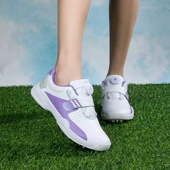 2023 Популярная обувь для гольфа, женская удобная прогулочная обувь с быстрой шнуровкой, Женская Противоскользящая обувь для тренировок в гольф, Женская брендовая спортивная обувь