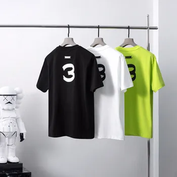 2023 Футболки Yohji Yamamoto Y3 с ручной росписью и принтом Букв YOHJI, Футболка с круглым вырезом и коротким рукавом, Мужские повседневные футболки для пары