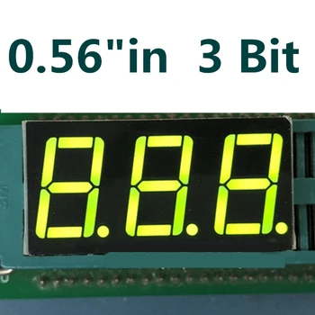 20ШТ 0,56-дюймовый Желто-зеленый 3-значный светодиодный дисплейный модуль с общим АНОДОМ, погружная цифровая трубка, 7 Сегментный 3-х цифровой светодиодный дисплей