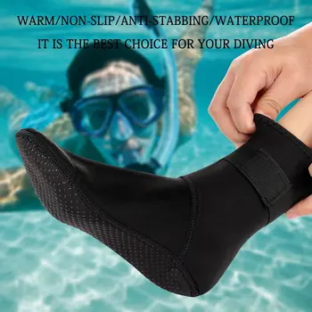 3 мм Неопреновые носки для дайвинга, водонепроницаемые ботинки для плавания, Нескользящие пляжные ботинки, Обувь для гидрокостюма, Согревающие Носки для подводного плавания, серфинга Для взрослых, дайвинга