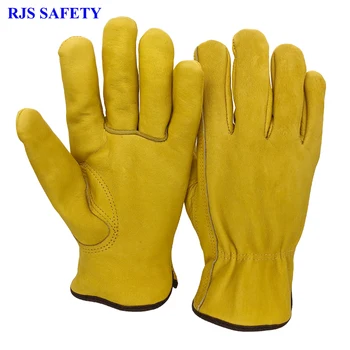 3 ПАРЫ зимних теплых перчаток из овчины, мужские Рабочие перчатки для водителя, Ветрозащитная защитная одежда, защитные рабочие мотоциклетные перчатки NG4042