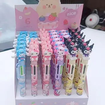 36шт Sanrio 6 Цветов Шариковая Ручка Милый Рисунок 