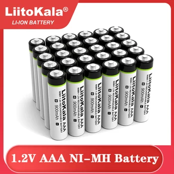 4-24 шт LiitoKala Оригинальный AAA NiMH Аккумулятор 1,2 В Аккумуляторная Батарея 900 мАч для Фонарика, Игрушек, пульта дистанционного управления