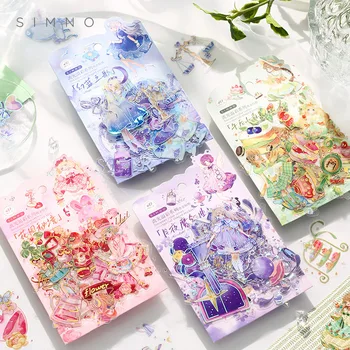 40 шт./упак. водонепроницаемых декоративных наклеек для дома с изображением аниме для девочек