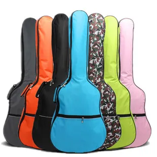 41-дюймовая сумка для гитары оптом, утолщенный плечевой гитарный рюкзак с двойными ремнями, мягкий чехол для гитары, сумка для концертов, рюкзак