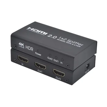 4K 60Hz 2x1 HDMI Разветвитель 2 Порта 4K HDMI 2,0 Разветвитель HDMI Splitter 1 Вход 2 Выхода Поддержка DTS-HD HDR для Портативных ПК PS4 XBOX