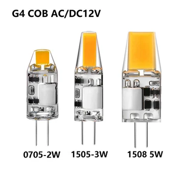 5 Вт g4 светодиодная лампа лампада g4 cob led AC DC 12 В Свет без мерцания заменить 360 Угол луча Галогенная люстра g4 светодиодная лампа 5 шт.