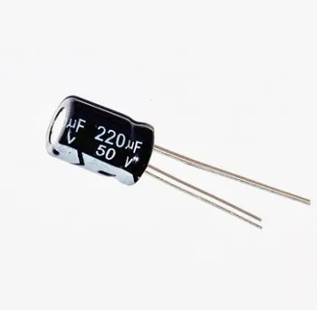 500шт 220 мкФ 50V 105C цельноградусный Радиальный Электролитический конденсатор 50v220uf 10x12 мм