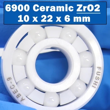 6900 Полностью керамический подшипник (1 шт.) 10*22*6 мм Материал ZrO2 6900CE Все шарикоподшипники из циркониевой керамики 6900