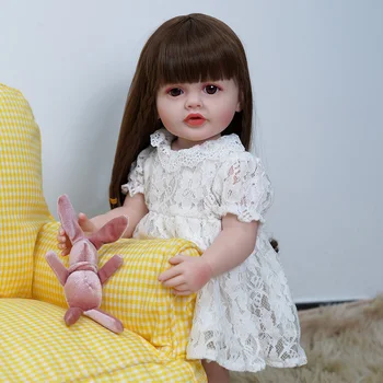 ADFO 56 см Reborn Baby Полное Тело Силиконовая Бетти Водонепроницаемая Кукла для маленьких Девочек Моющаяся Реалистичная Мягкая На Ощупь Кукла Для Новорожденных Подарки