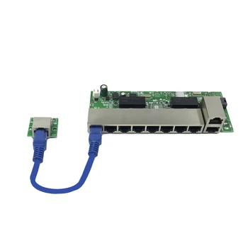 ANDDEAR-BK6 48v 8-портовый гигабитный неуправляемый poe-коммутатор 8 *100 Мбит/с POE-порт; 2 *100 Мбит/с UP Link-порт 1 *100 Мбит/с SFP-порт 250 м