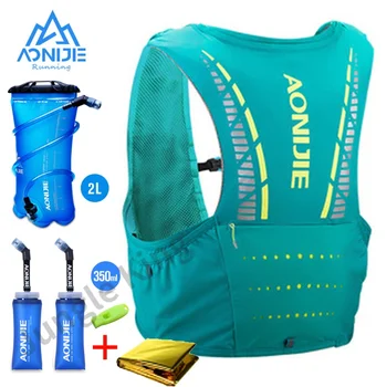 AONIJIE Green C933 5Л сумка для воды рюкзак 2Л сумка для воды 250 мл 350 мл бутылка для воды жилет пеший туризм кемпинг бег марафон скалолазание
