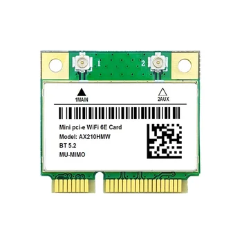 AX210HMW WiFi карта WiFi 6E Mini PCI-E AX210 802.11Ax/Ac 2,4 G/5G//6G BT5.2 Беспроводной адаптер для ноутбука