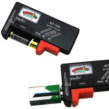 Battery Tester Checker BT-168 Цифровой инструмент для проверки емкости аккумулятора, ЖК-дисплей, проверяющий кнопочную ячейку AAA, универсальные тестеры тестер