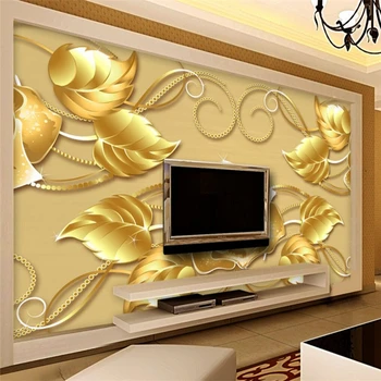 Beibehang Настенная роспись обои золотые розы обои 3D телевизор гостиная спальня украшение дома 3D обои