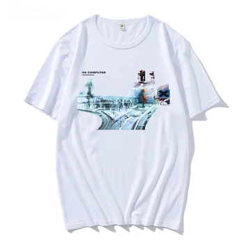 Camiseta de Radiohead para hombre y mujer, camisa de Hip Hop, banda de música Rock, 2022 algodón, Tops de álbum, ropa de calle,