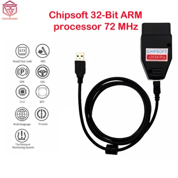 Chipsoft J2534 Pro Для Toyota TIS Techstream 17.30.011 VCI Диагностический инструмент и для Honda HDS 3.102.051 2 в 1 Кабельный OBD сканер