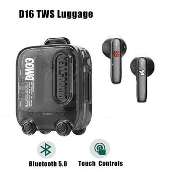 DMooster D03 Дизайн чемодана Tws Bluetooth гарнитура Интеллектуальное сенсорное управление IPX4 Водонепроницаемый
