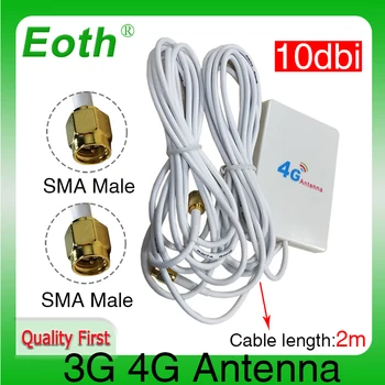Eoth 3G 4G lte антенна 10dbi SMA штекерный разъем antenne маршрутизатор внешний ретранслятор беспроводной модем antene