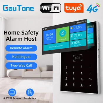 GauTone PG109 Wifi 4G Домашняя Противоугонная Сигнализация GSM Беспроводное Подключение Tuya ПРИЛОЖЕНИЕ Удаленный Мониторинг Умный Дом сигнализация