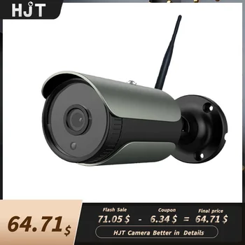 HJT 8MP 4K IP-Камера Наружного Обнаружения Человека H.265 Onvif Bullet CCTV Ночного Видения IR 5MP POE Человеческая Аудио Камера Безопасности CamHi