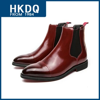 HKDQ/ Модные Красные ботинки 