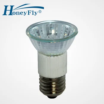 HoneyFly 3 шт. JDR Галогенная Лампа E27 2700-3000 К 50 Вт 220 В В Форме Чашки Точечный Светильник Теплый Белый Прозрачный Стеклянный Для дома